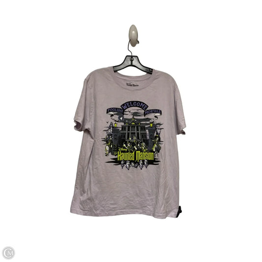 Top Short Sleeve By Disney In Purple, Size: Xl