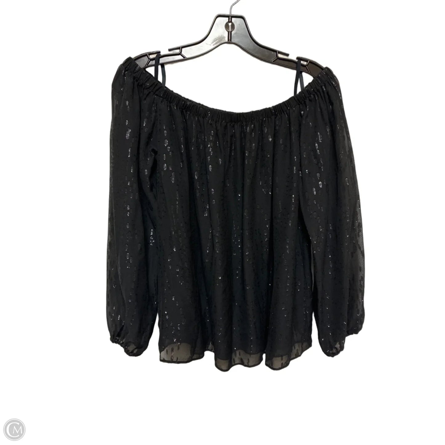 Top Long Sleeve Designer By Lilly Pulitzer In Black, Size: M