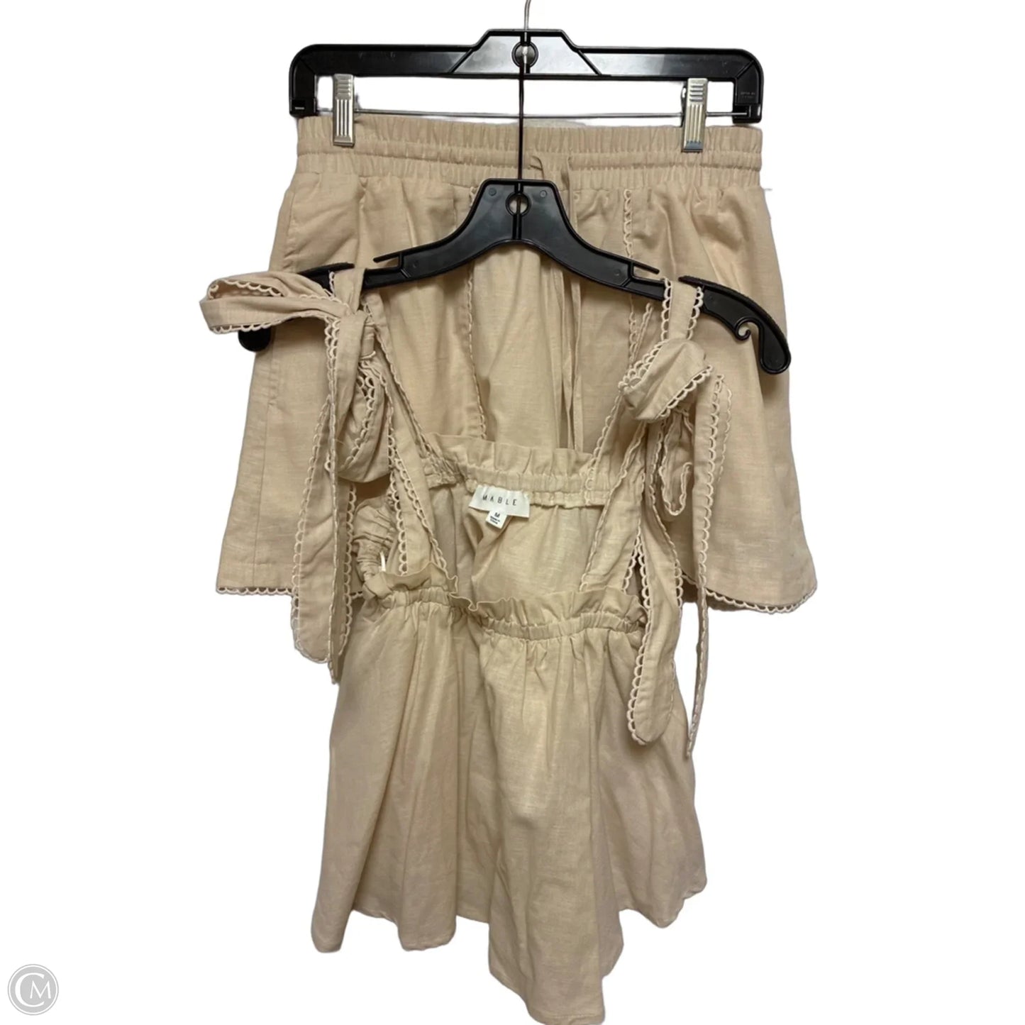 Shorts Set By Mable In Tan, Size: 8