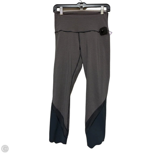 Athletic Leggings Capris By Lululemon In Striped Pattern, Size: S