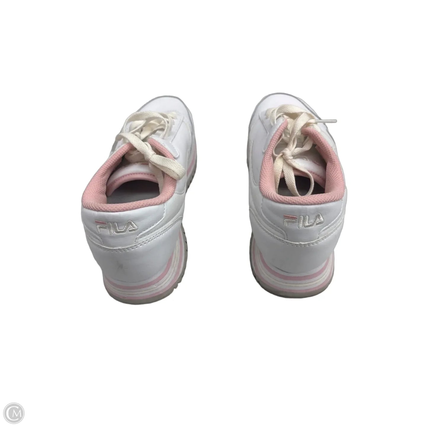 Shoes Sneakers By Fila In Pink & White, Size: 9