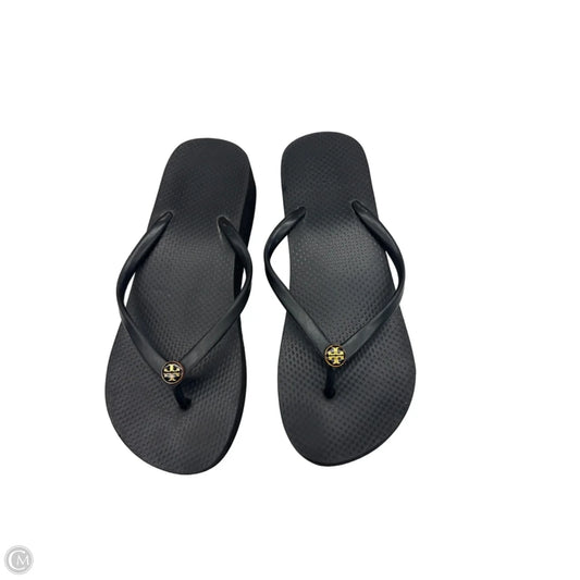 Sandals Designer By Tory Burch In Black, Size: 6.5