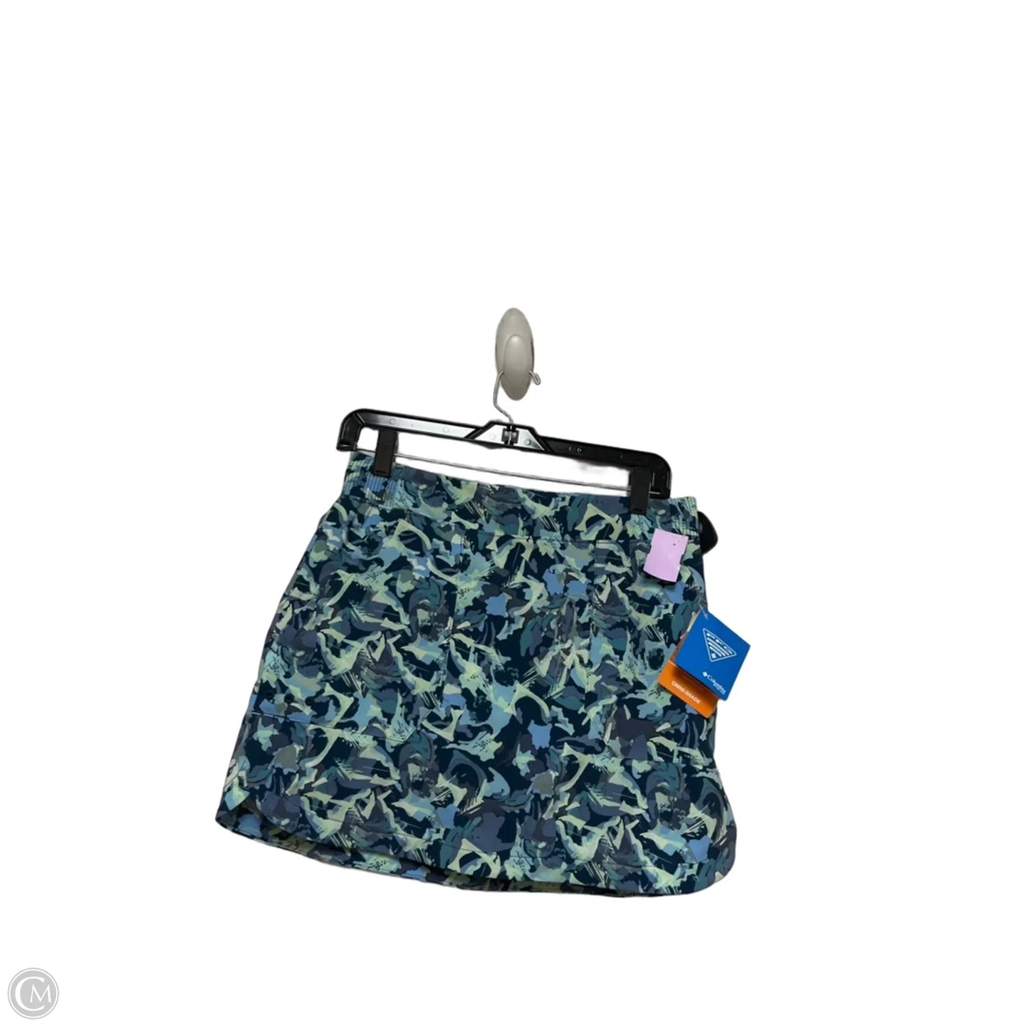 Athletic Skort By Columbia In Blue & Green, Size: S