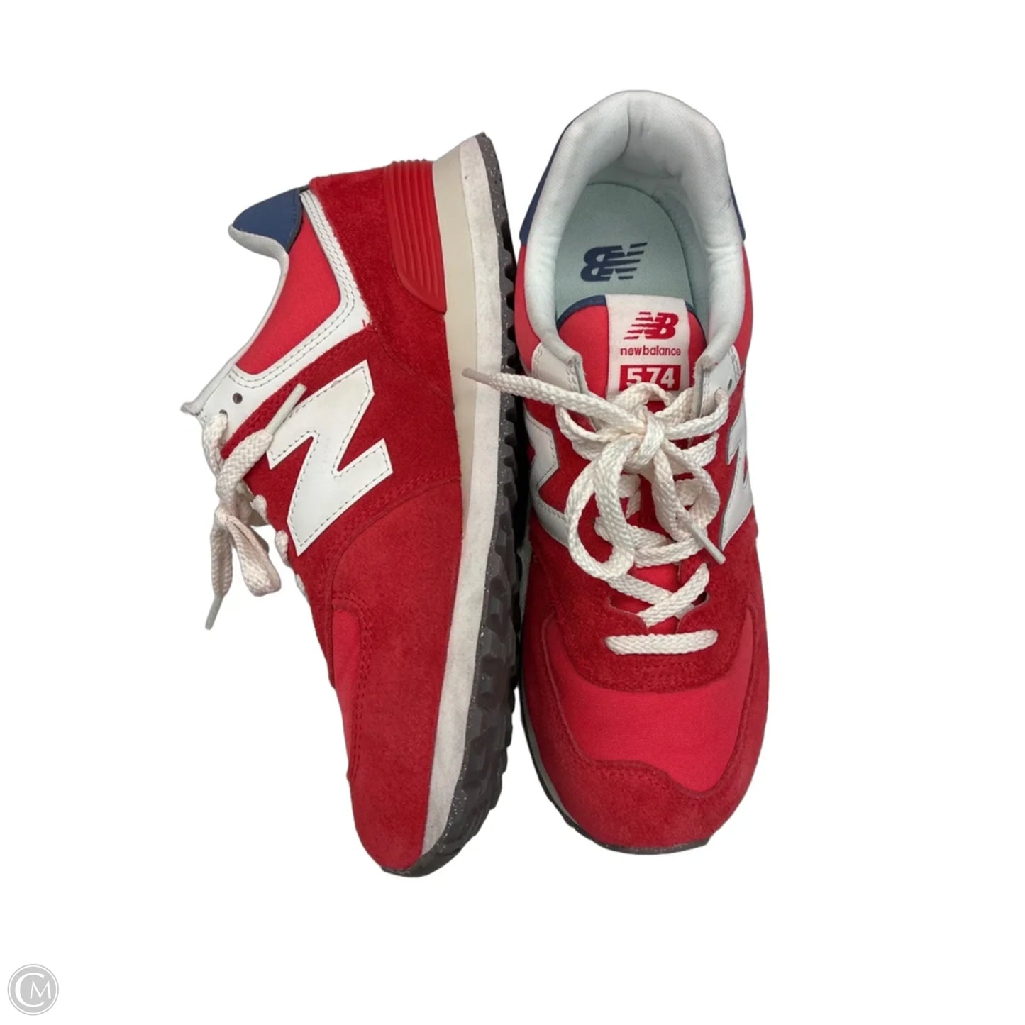 Shoes Sneakers By New Balance In Red & White, Size: 10