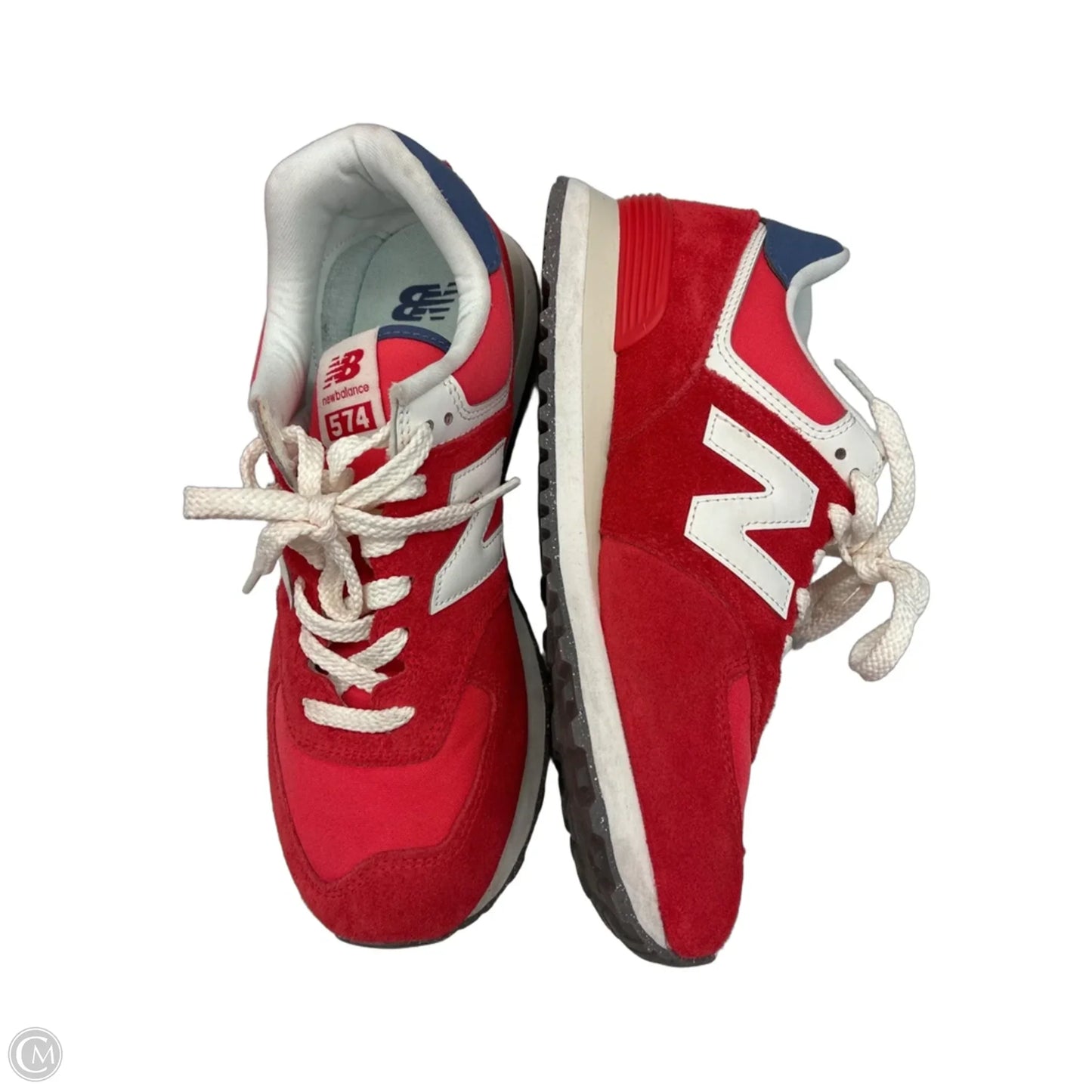 Shoes Sneakers By New Balance In Red & White, Size: 10