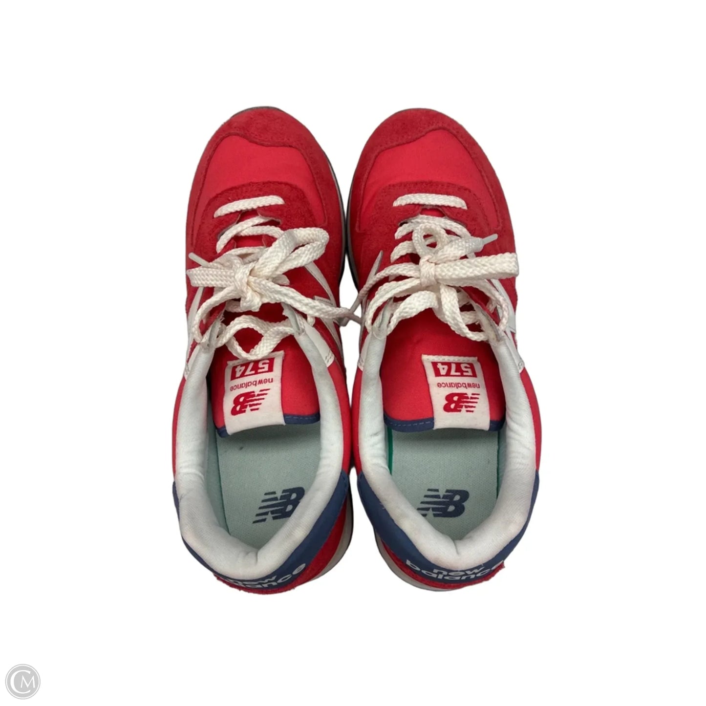 Shoes Sneakers By New Balance In Red & White, Size: 10