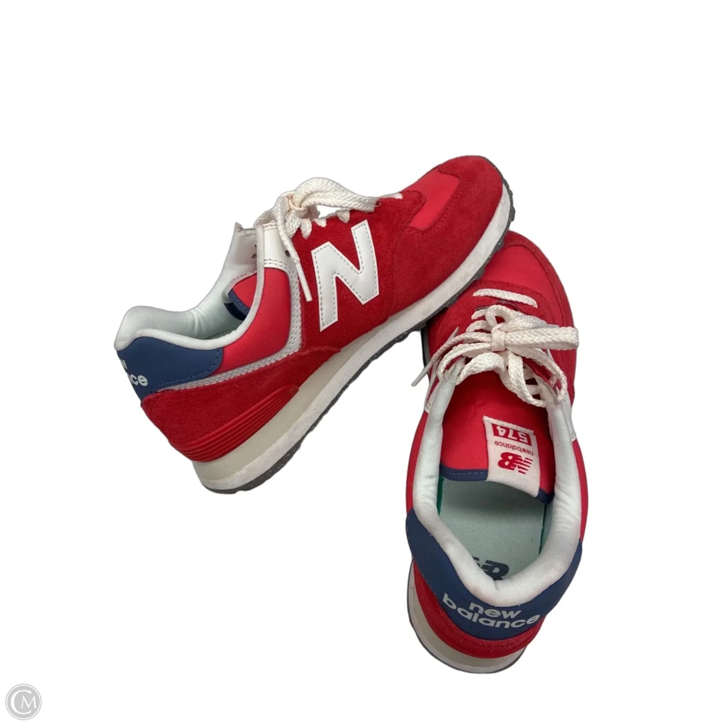 Shoes Sneakers By New Balance In Red & White, Size: 10