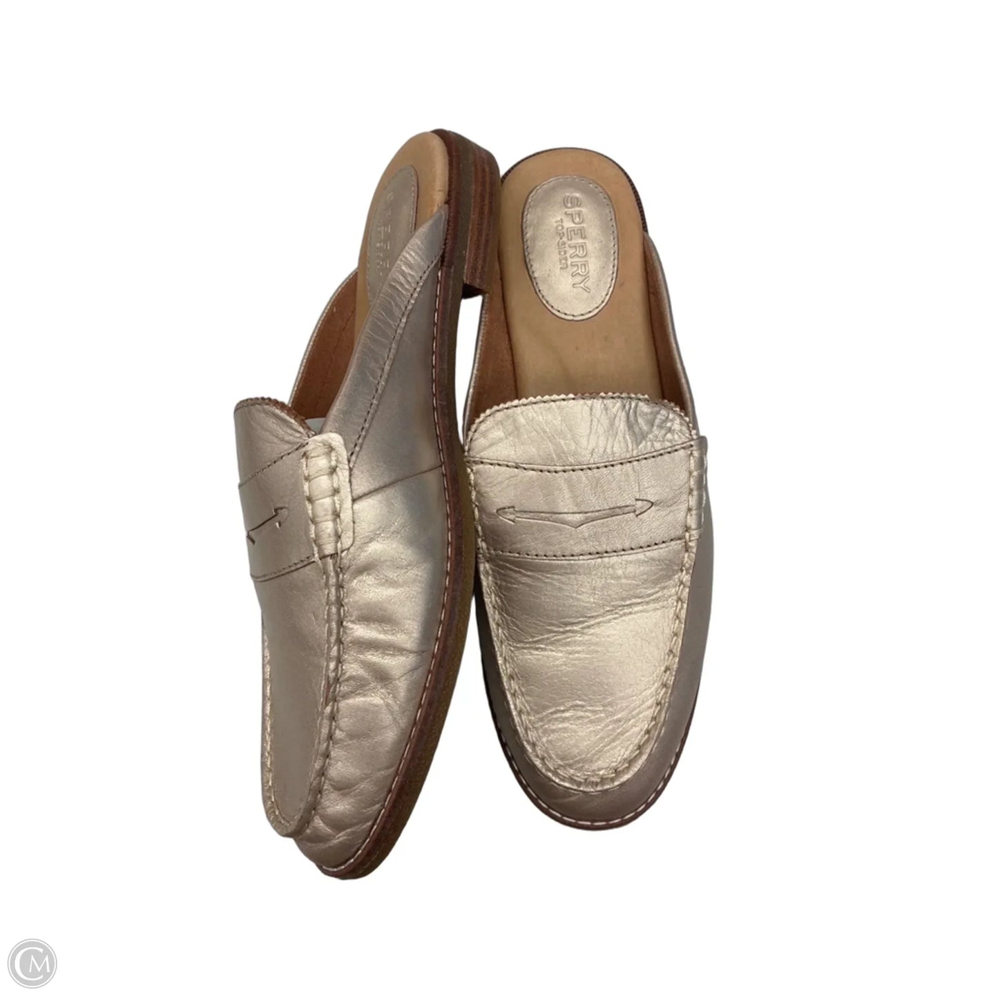 Shoes Flats By Sperry In Gold, Size: 9.5