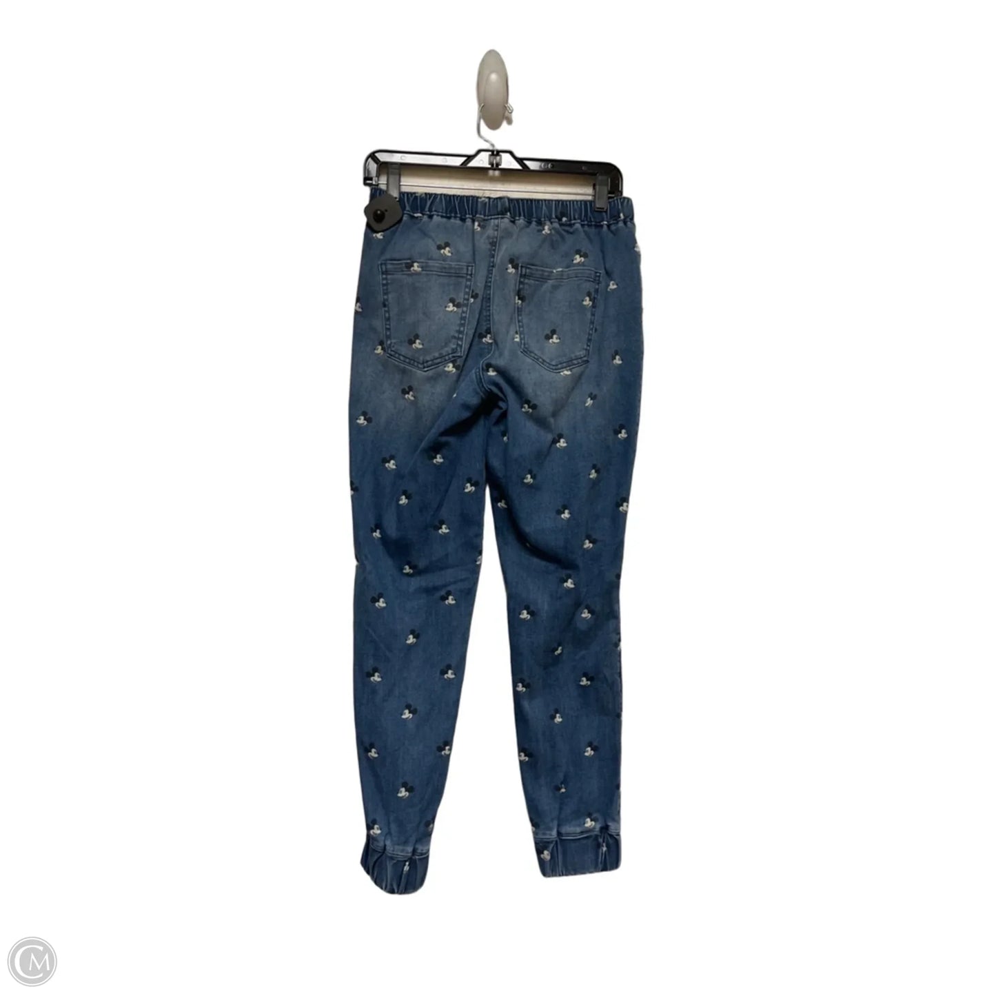 Jeans Straight By Disney Store In Blue & White, Size: 8