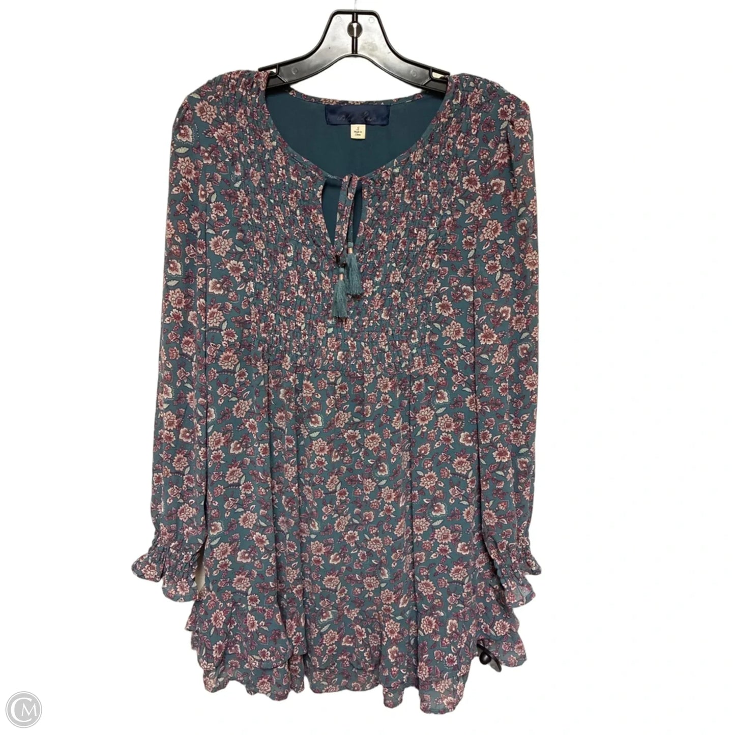 Dress Casual Short By Blue Rain In Floral Print, Size: S