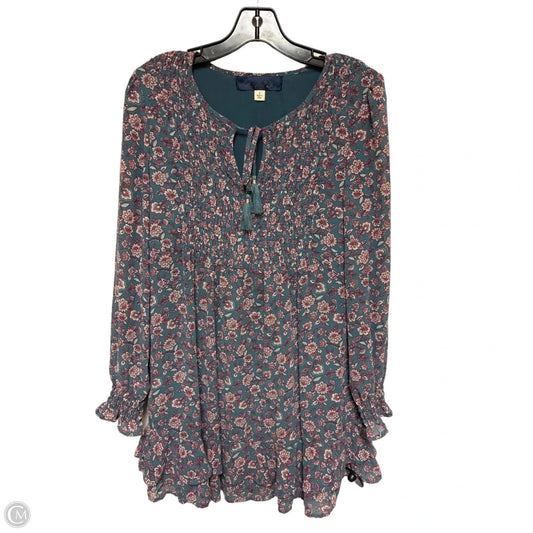 Dress Casual Short By Blue Rain In Floral Print, Size: S