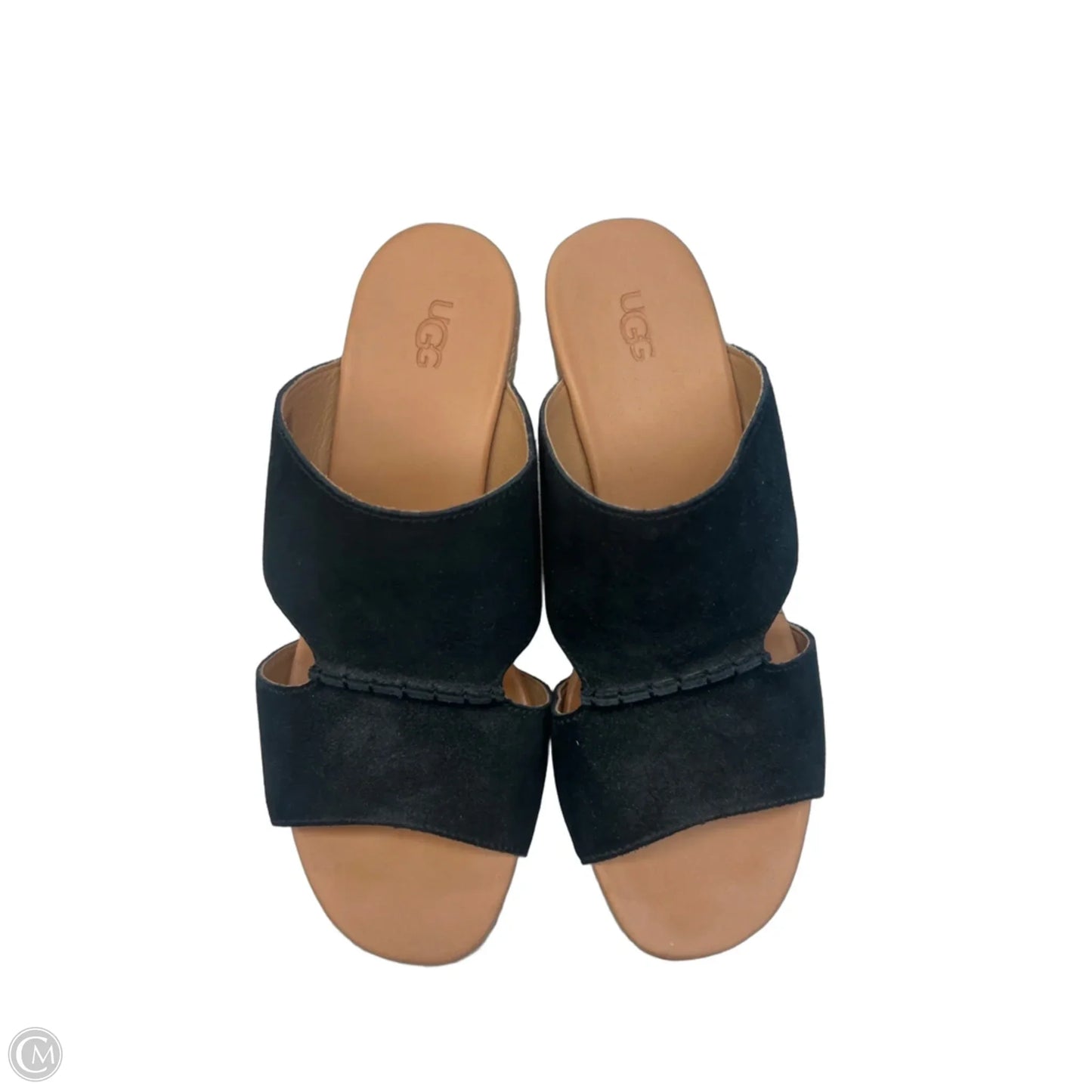 Sandals Designer By Ugg In Black, Size: 9.5