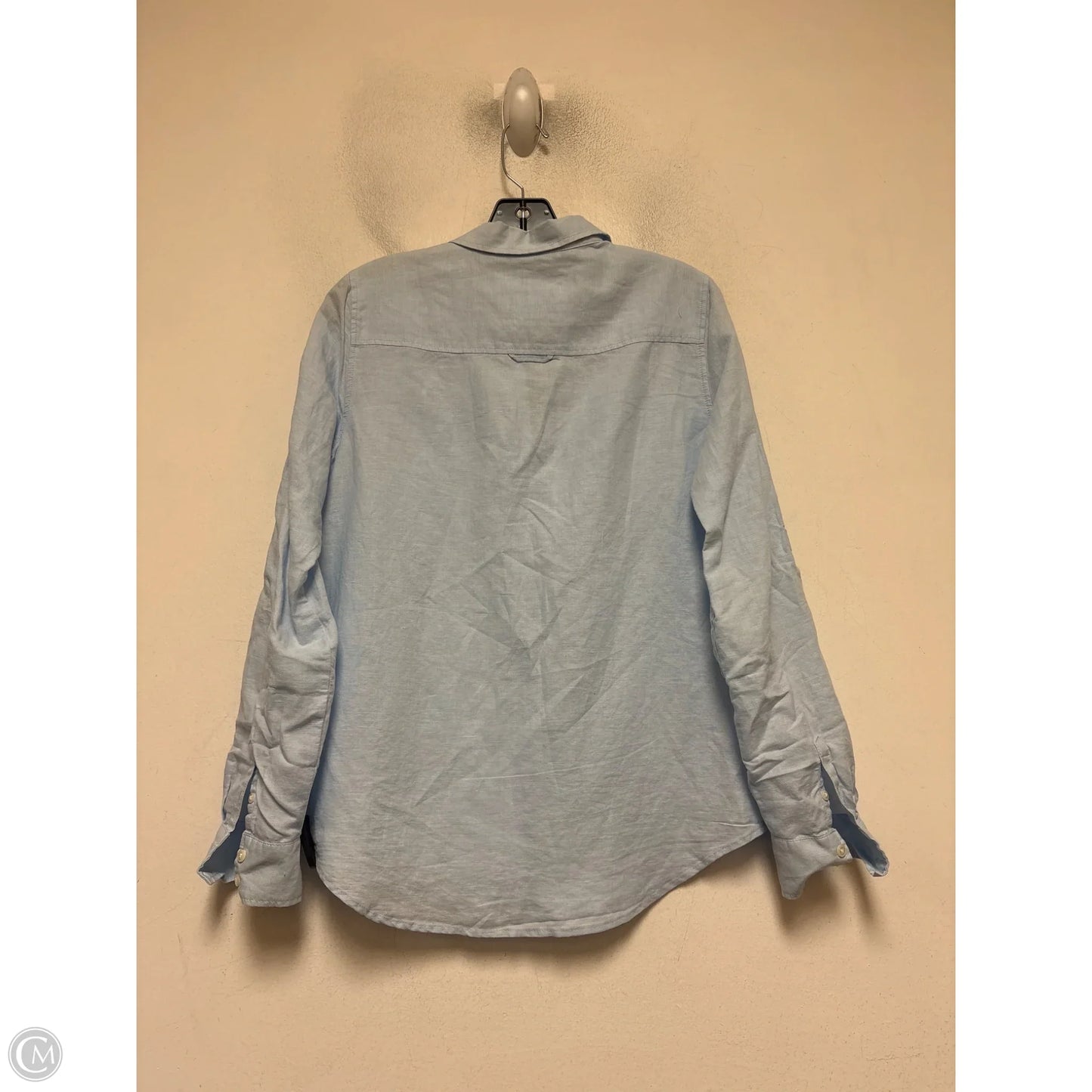 Top Long Sleeve By Express In Blue, Size: Xs