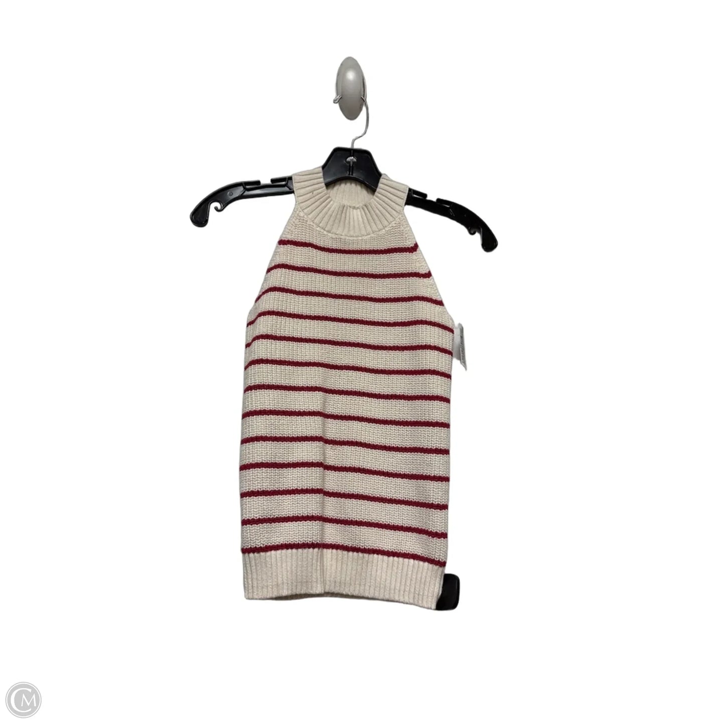 Top Sleeveless By Loft In Striped Pattern, Size: Xs