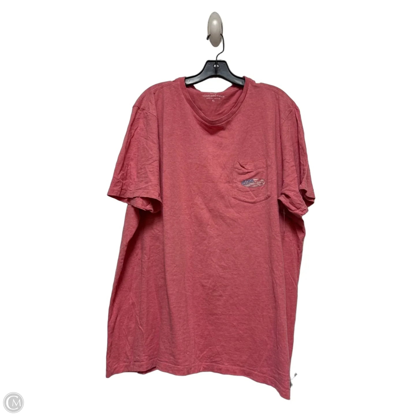Top Short Sleeve Basic By Vineyard Vines In Pink, Size: Xl