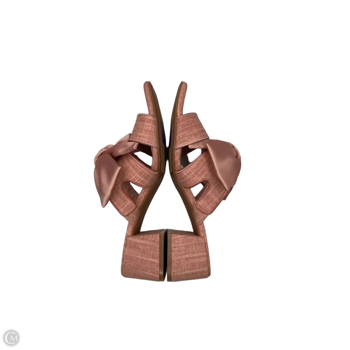 Sandals Heels Block By Copper Key In Pink, Size: 8