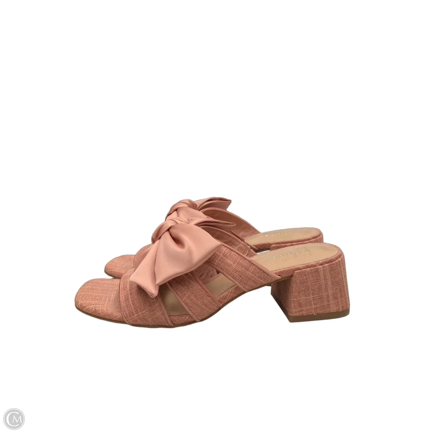 Sandals Heels Block By Copper Key In Pink, Size: 8