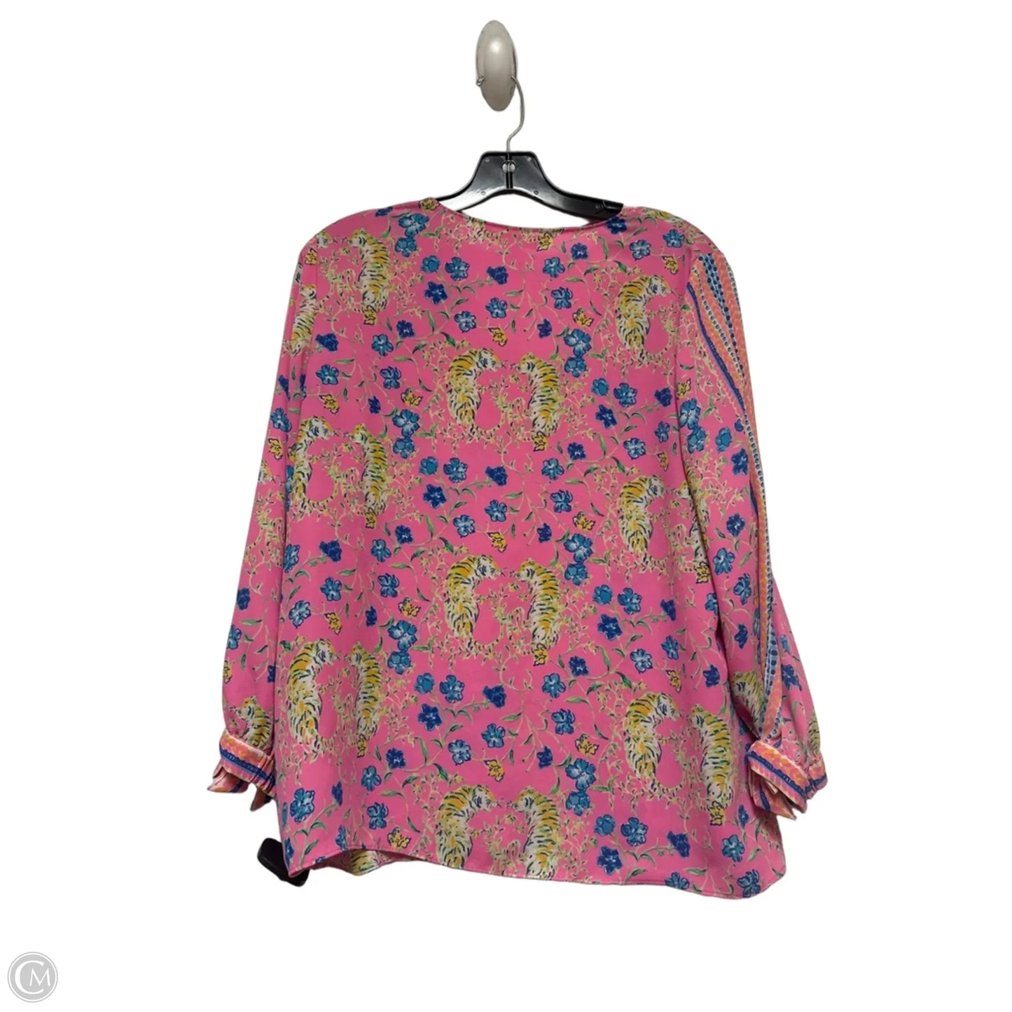Top Long Sleeve Designer By Lilly Pulitzer In Floral Print, Size: M