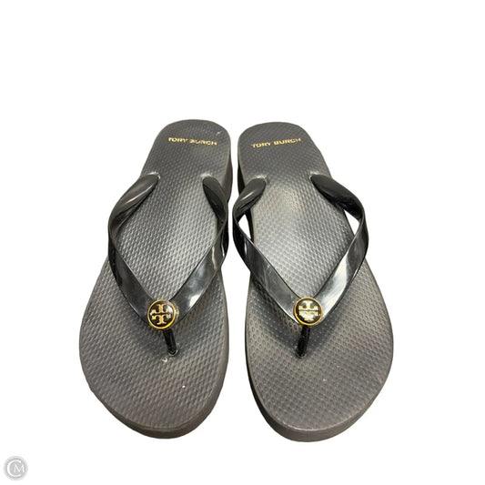 Sandals Designer By Tory Burch In Black, Size: 9