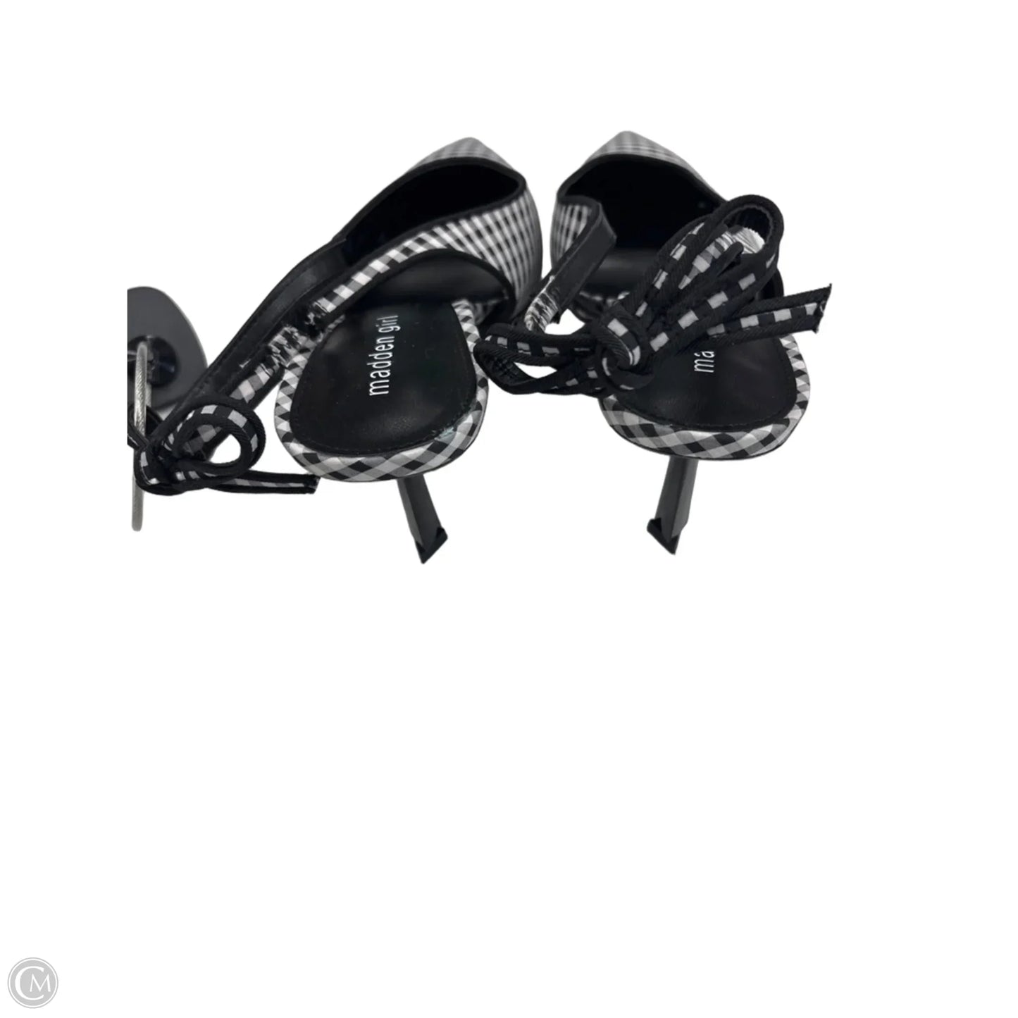 Shoes Heels Kitten By Madden Girl In Checkered Pattern, Size: 11