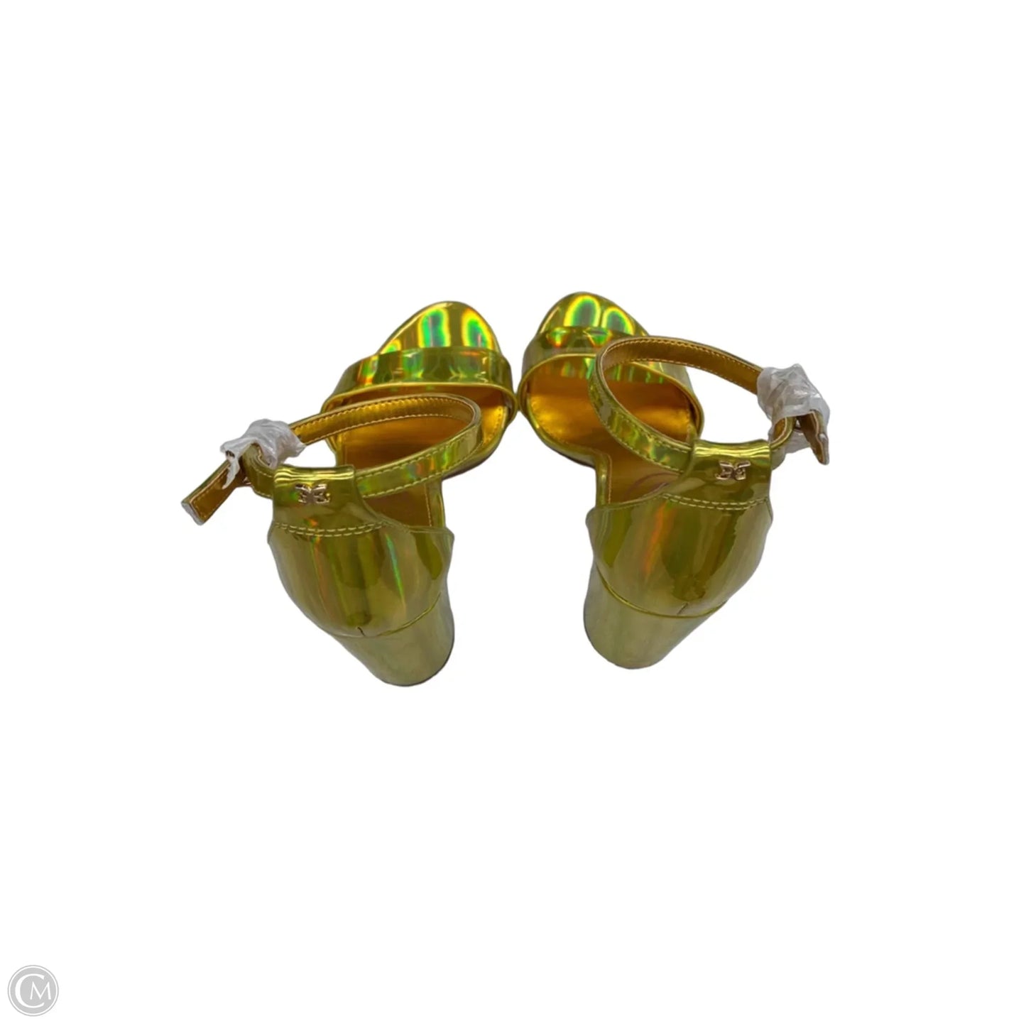 Sandals Heels Block By Sam Edelman In Yellow, Size: 6