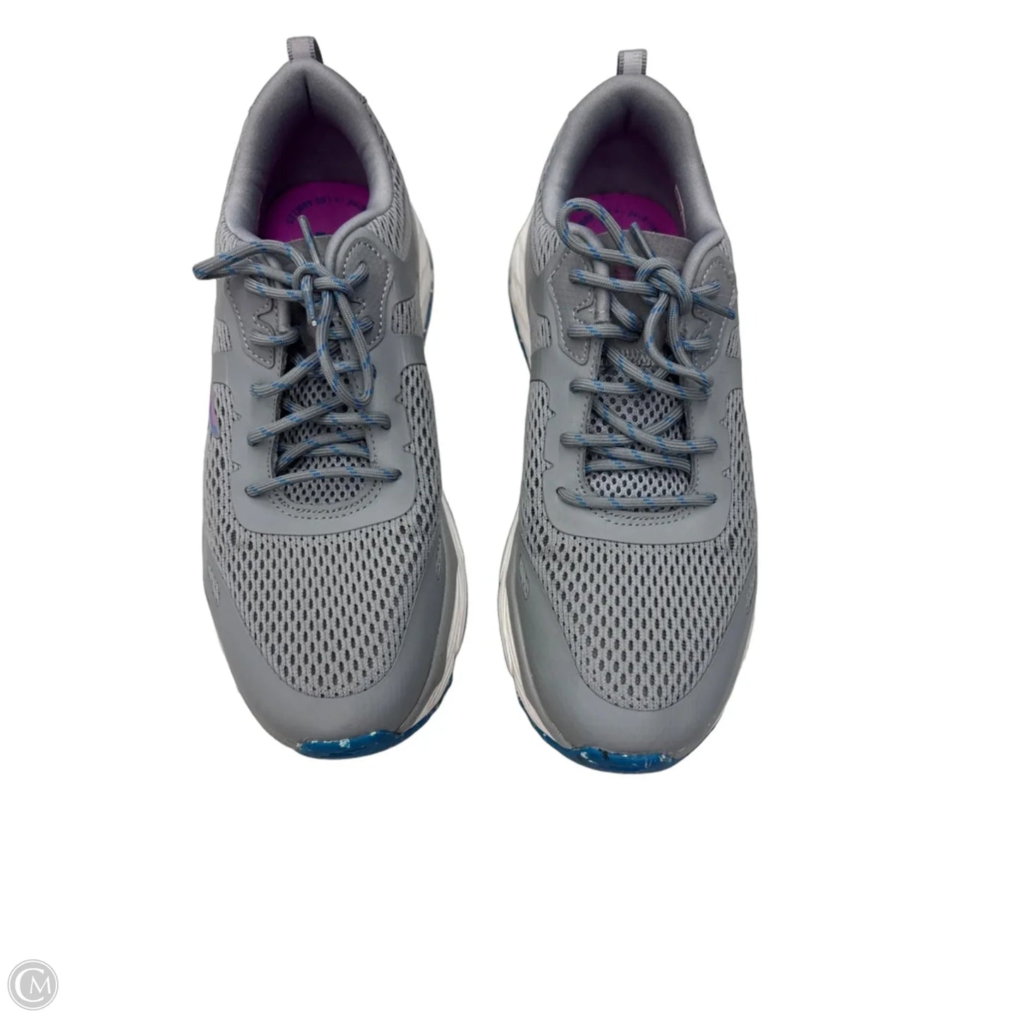 Shoes Athletic By Skechers In Blue & Grey, Size: 8