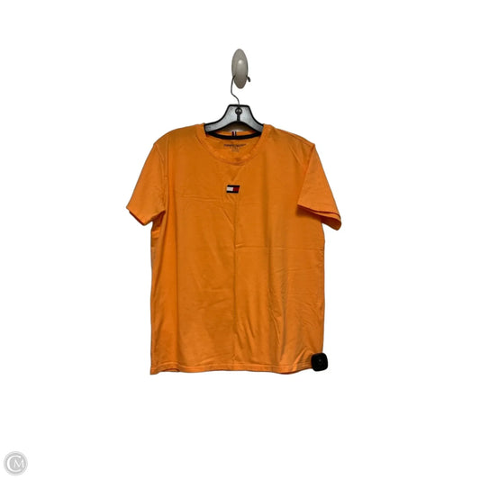 Athletic Top Short Sleeve By Tommy Hilfiger In Orange, Size: S