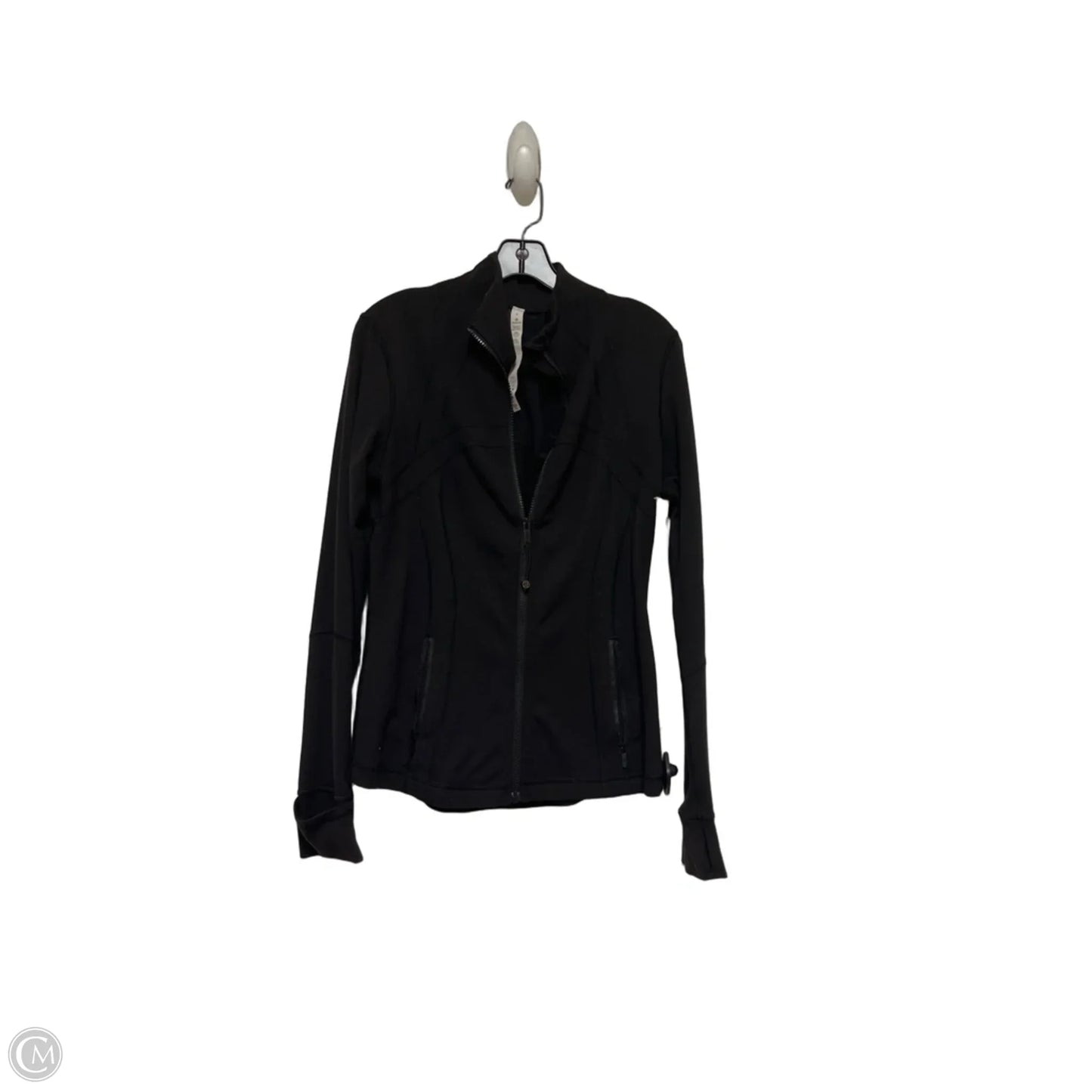 Athletic Jacket By Lululemon In Black, Size: 8