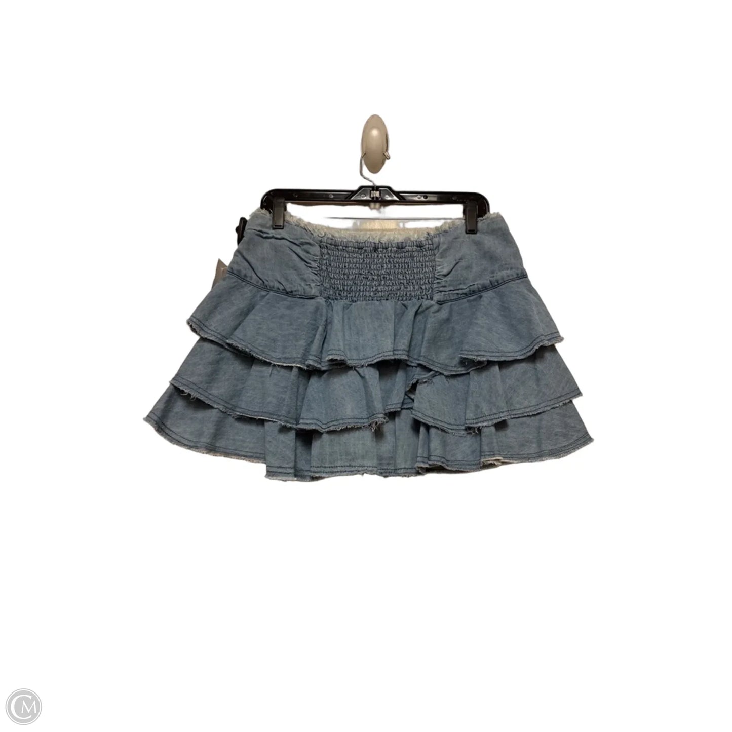 Skirt Mini & Short By Anthropologie In Blue Denim, Size: 8