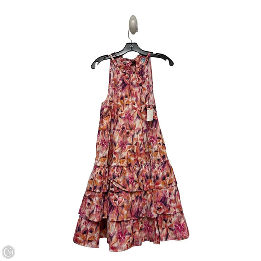 Dress Casual Short By Cece In Orange & Pink, Size: M