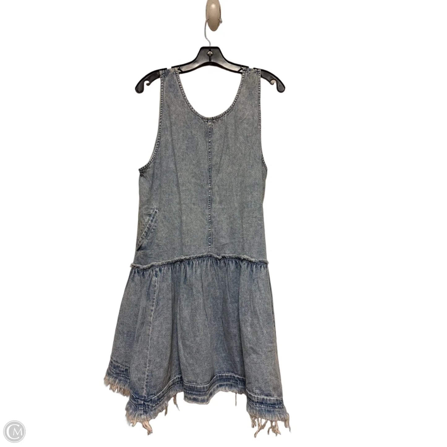 Dress Casual Short By Free People In Blue Denim, Size: L