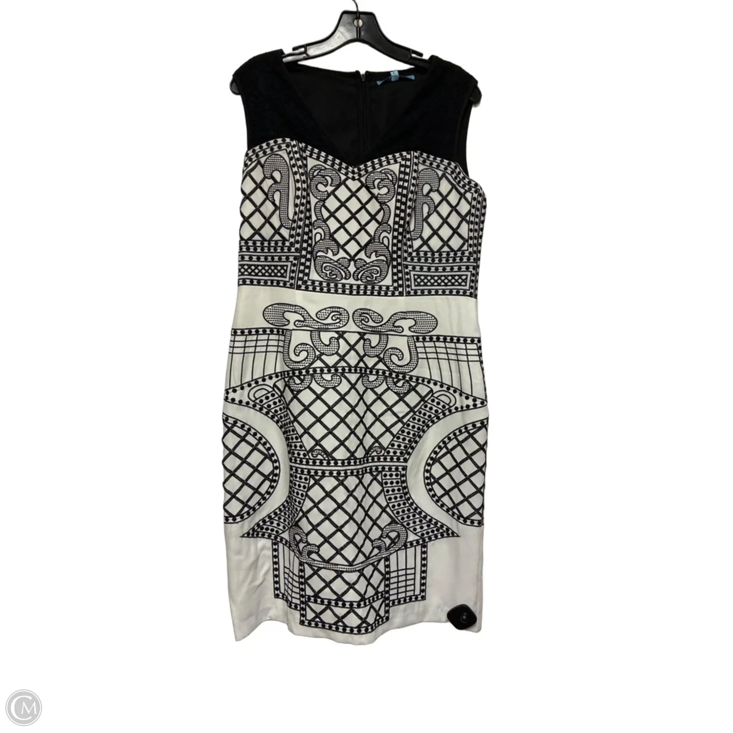 Dress Casual Short By Antonio Melani In Black & White, Size: M