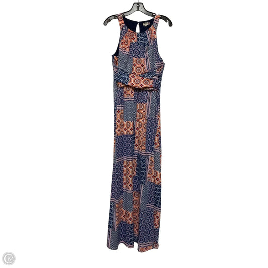 Dress Casual Maxi By Kut In Blue & Orange, Size: M