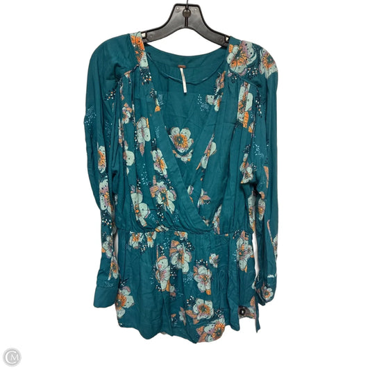 Top Long Sleeve By Free People In Floral Print, Size: S