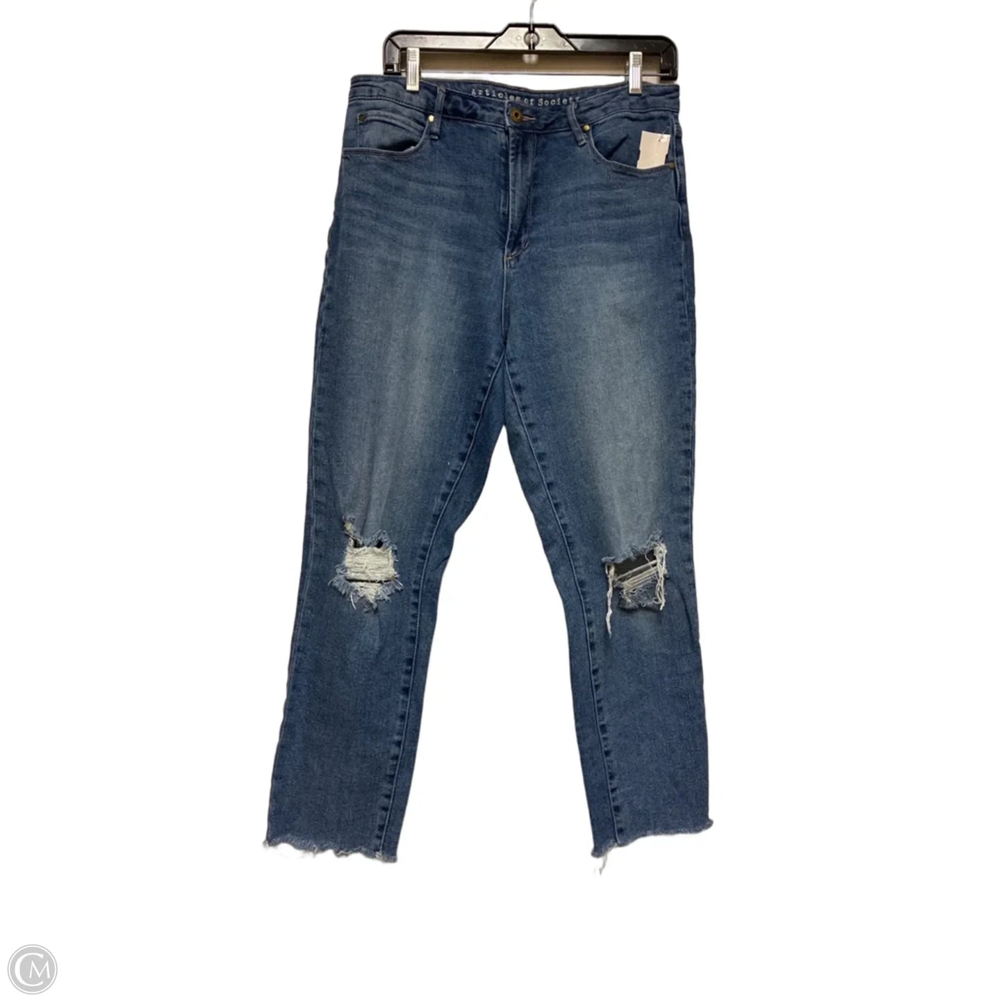Jeans Straight By Articles Of Society In Blue Denim, Size: 8