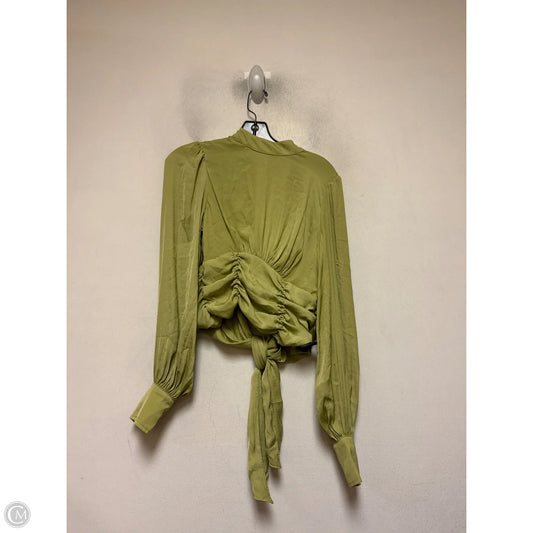 Top Long Sleeve By Free People In Green, Size: Xs