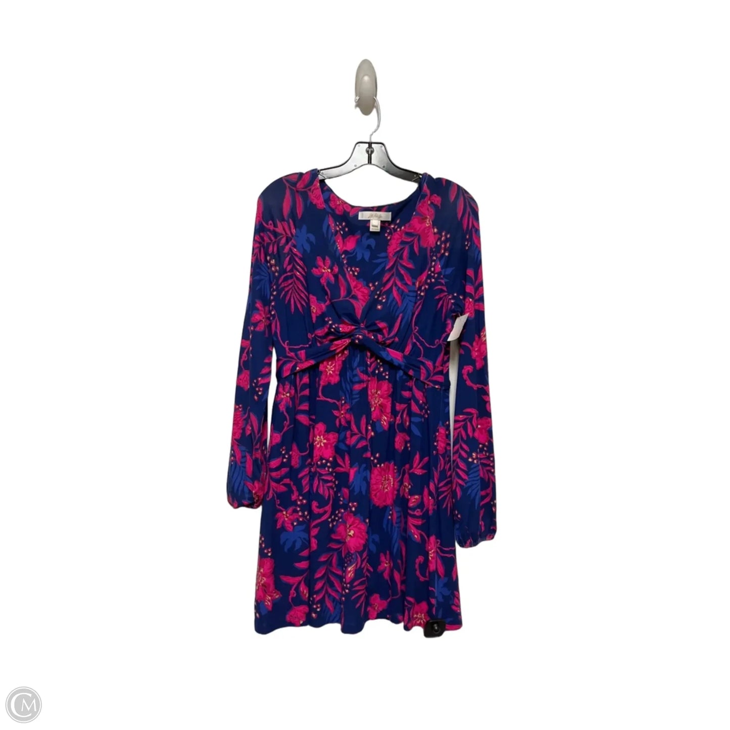 Romper Designer By Lilly Pulitzer In Blue & Pink, Size: M
