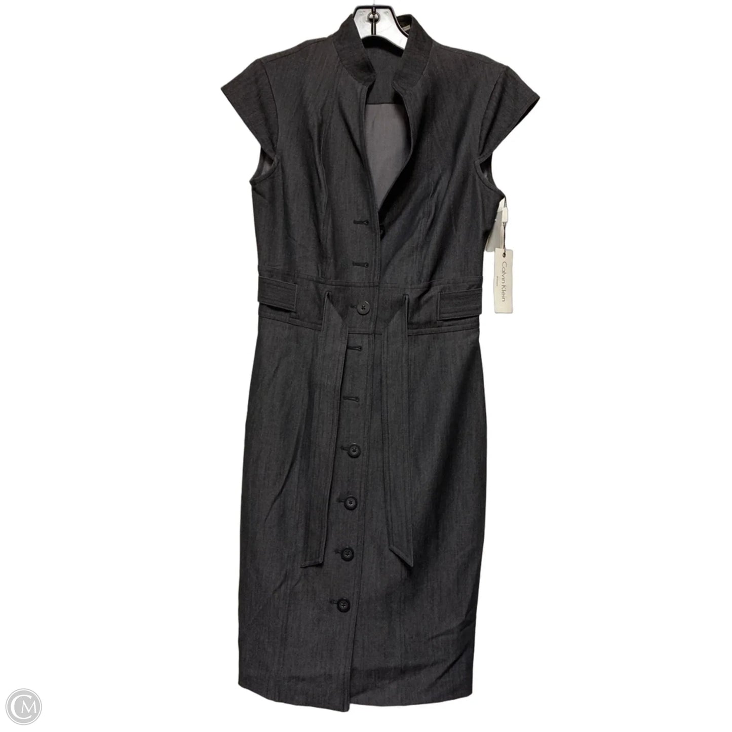 Dress Casual Short By Calvin Klein In Grey, Size: 4