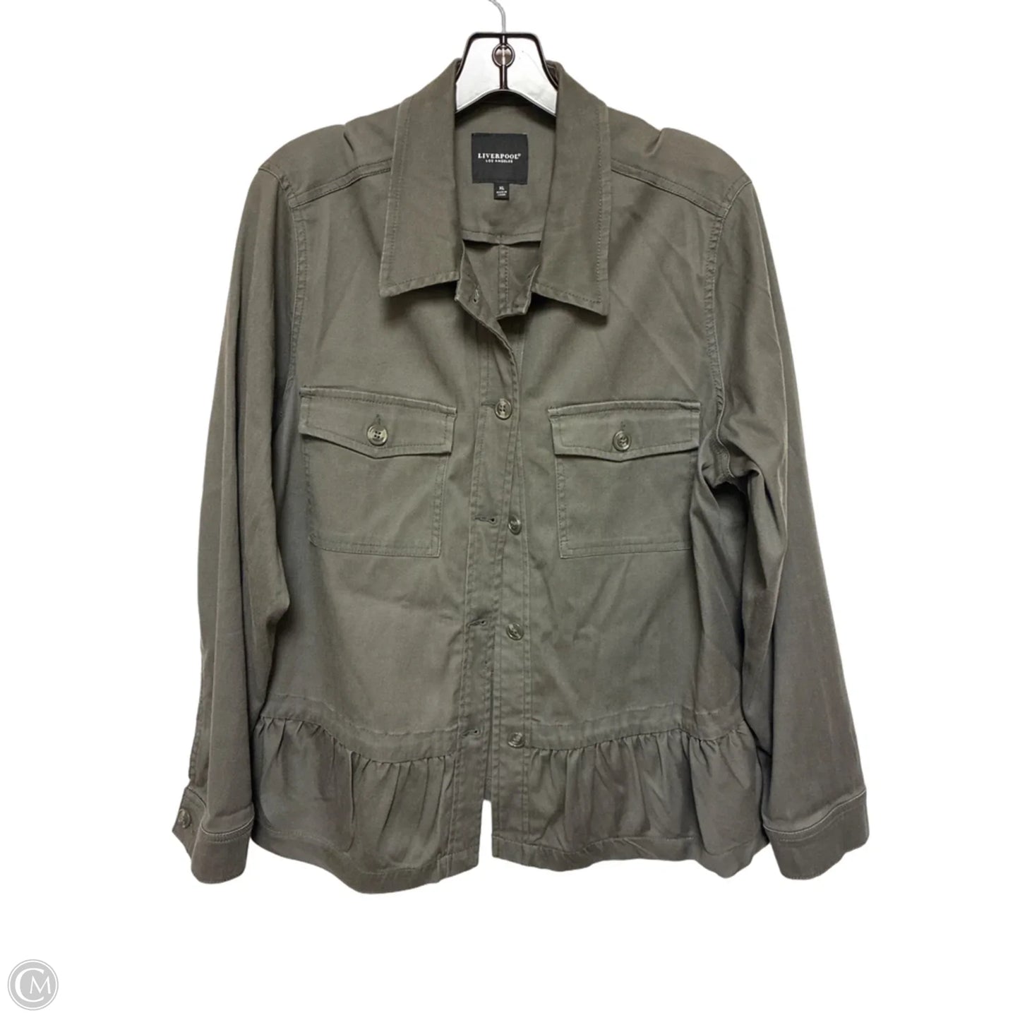 Jacket Other By Liverpool In Green, Size: Xl