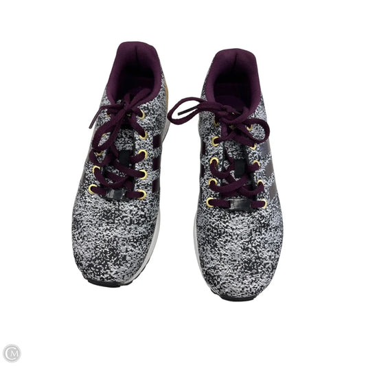 Shoes Sneakers By Adidas In Grey & Purple, Size: 6