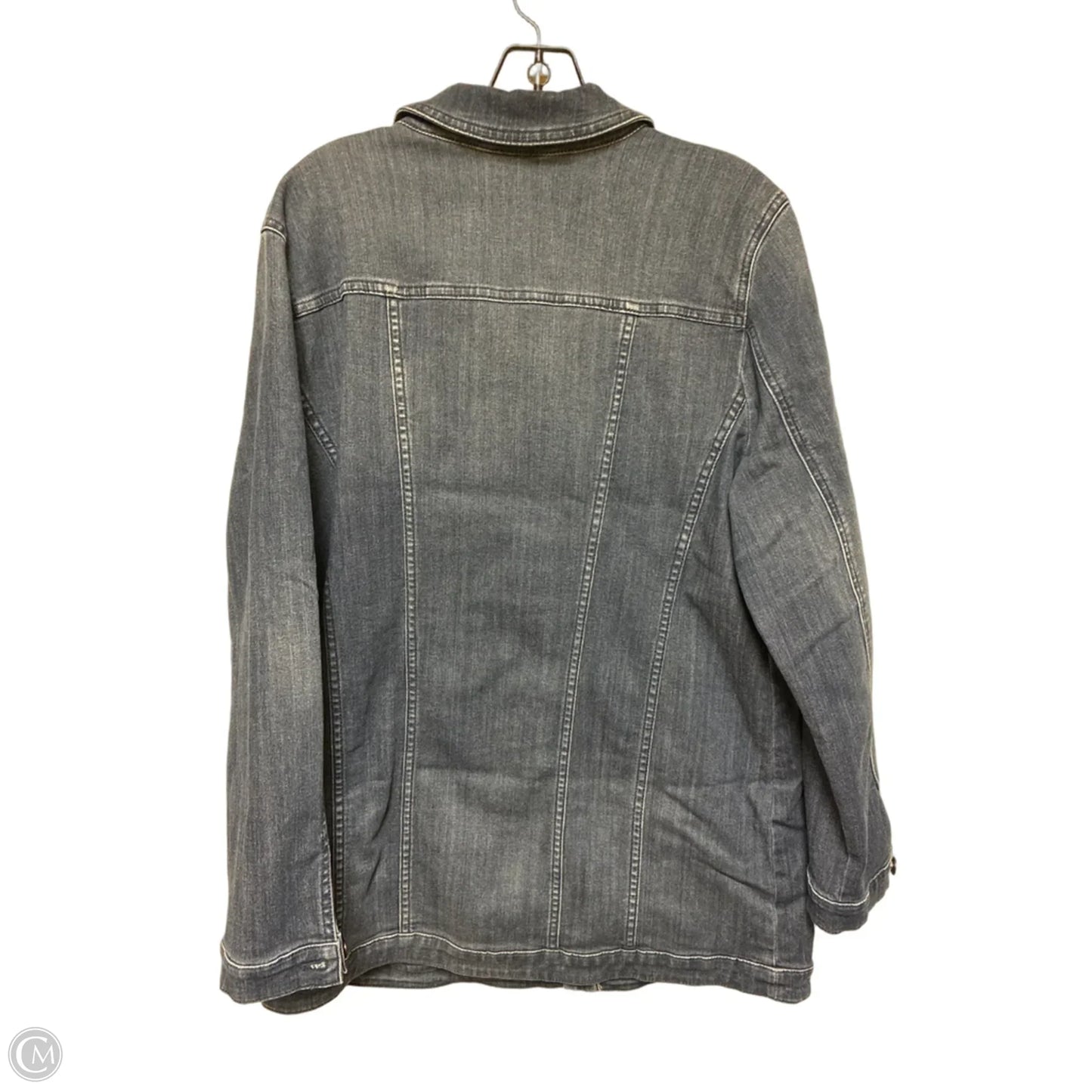 Jacket Denim By Chicos In Blue Denim, Size: L
