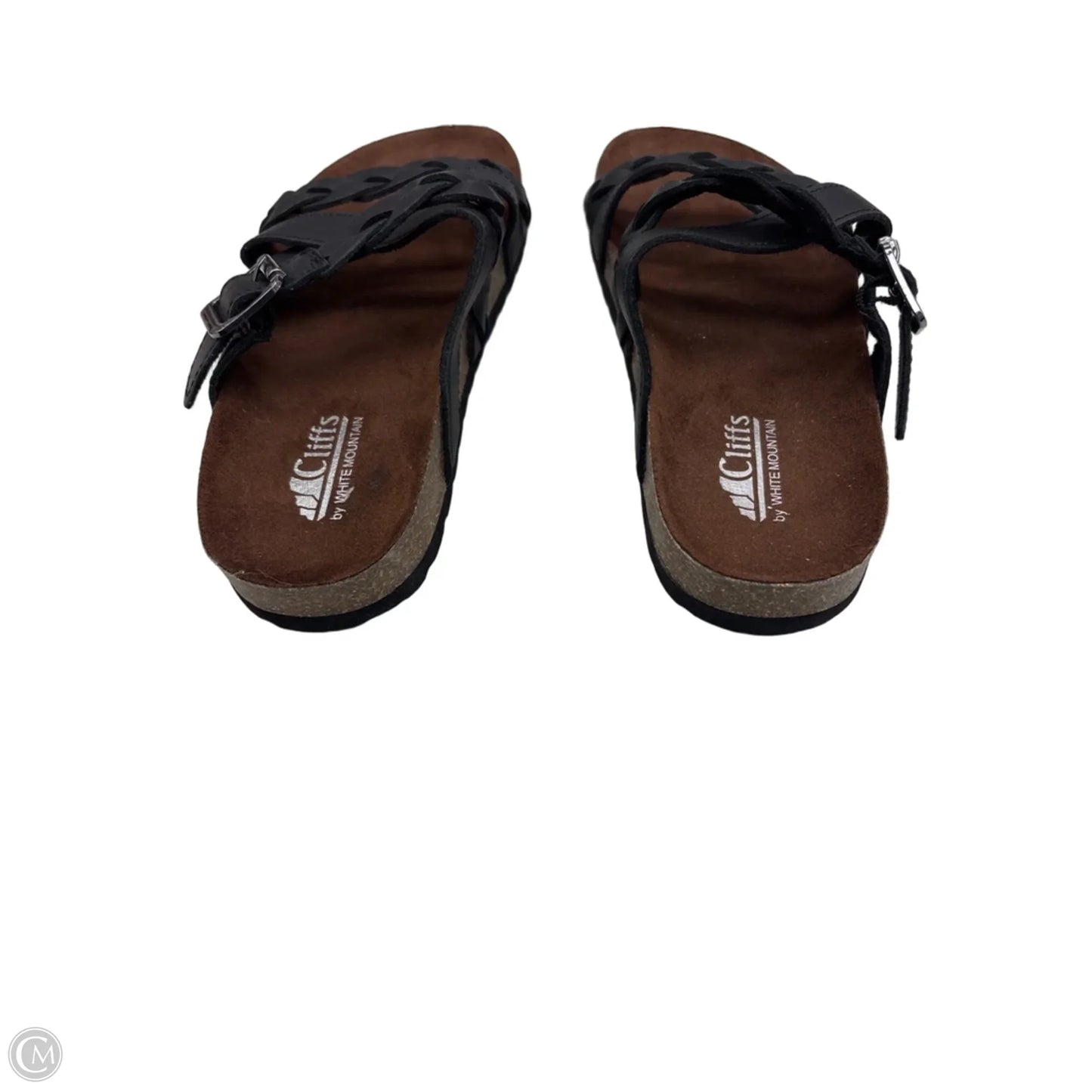 Sandals Flats By Cliffs By White Mountain In Black & Brown, Size: 7.5