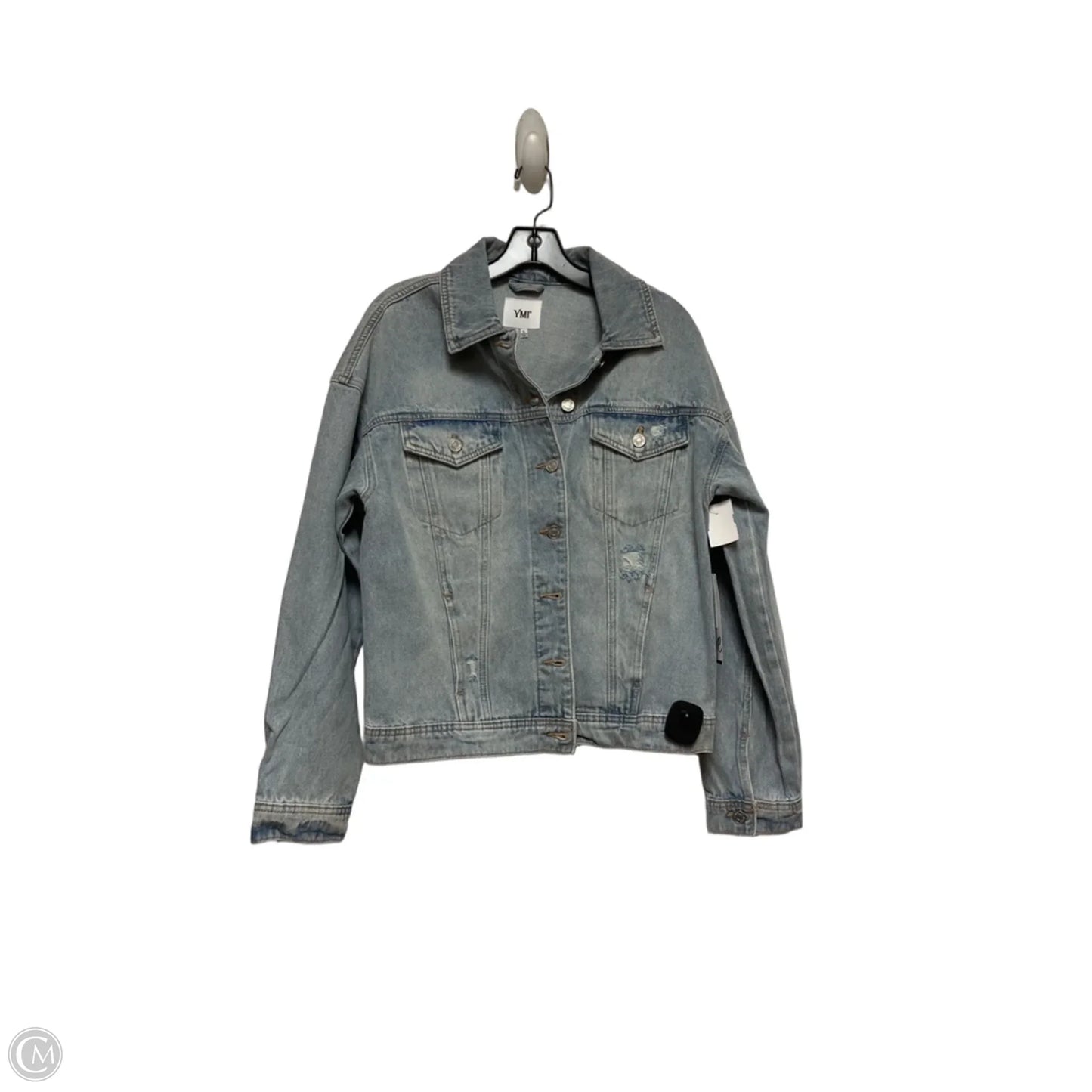 Jacket Denim By Ymi In Blue Denim, Size: L