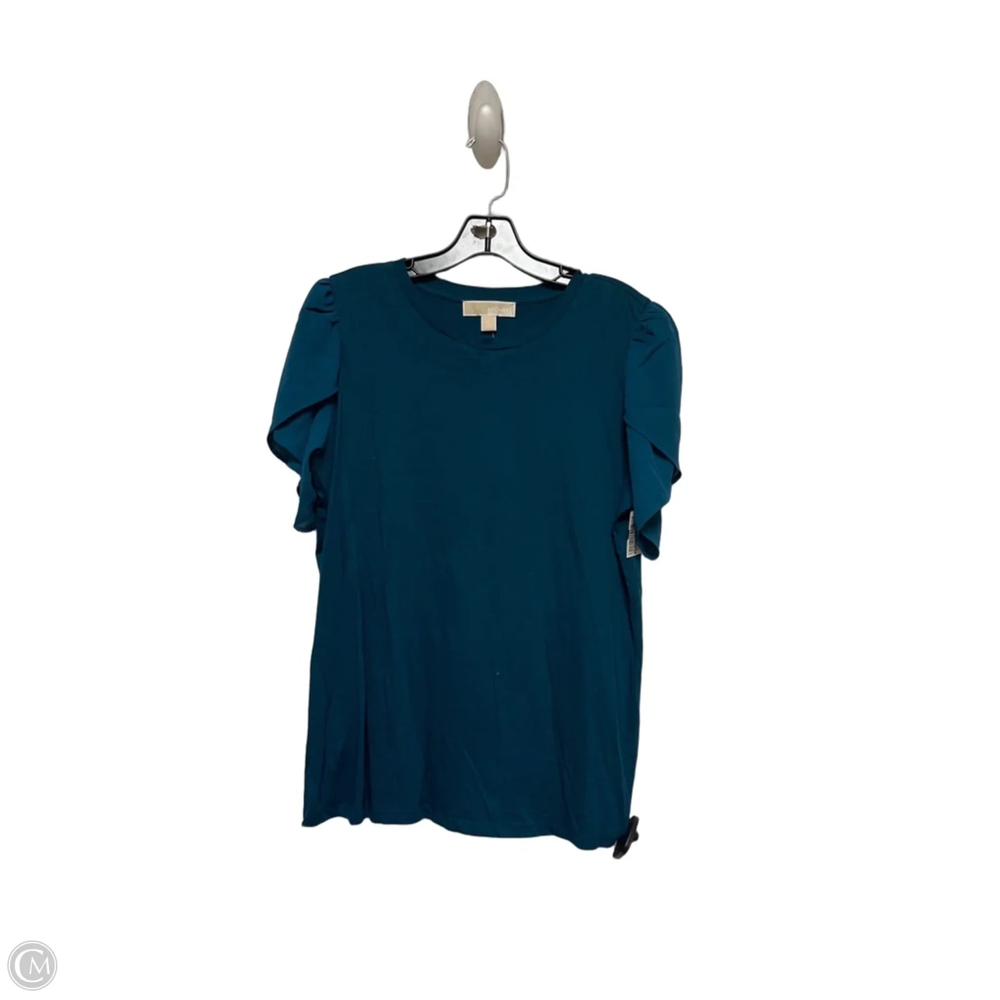 Top Short Sleeve By Michael By Michael Kors In Teal, Size: L