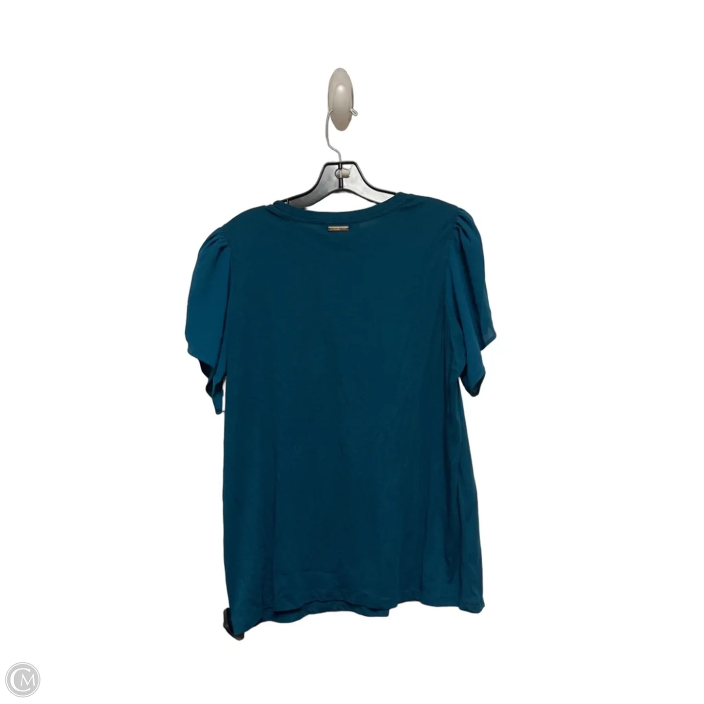 Top Short Sleeve By Michael By Michael Kors In Teal, Size: L
