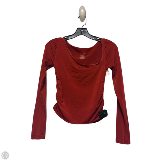 Top Long Sleeve By Free People In Red, Size: S