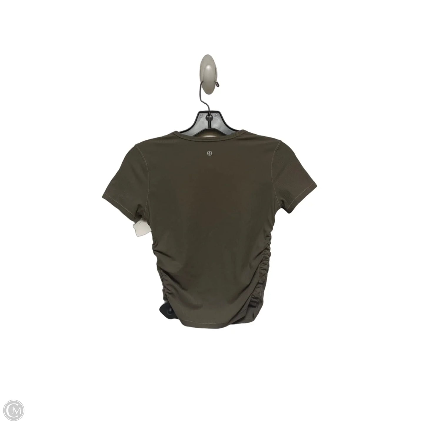 Athletic Top Short Sleeve By Lululemon In Green, Size: 2