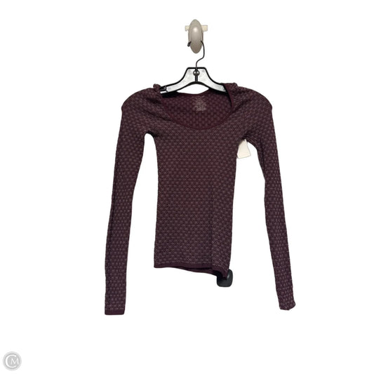 Top Long Sleeve By Free People In Purple, Size: Xs