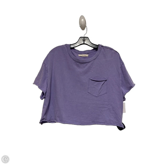 Top Short Sleeve By We The Free In Purple, Size: Xs