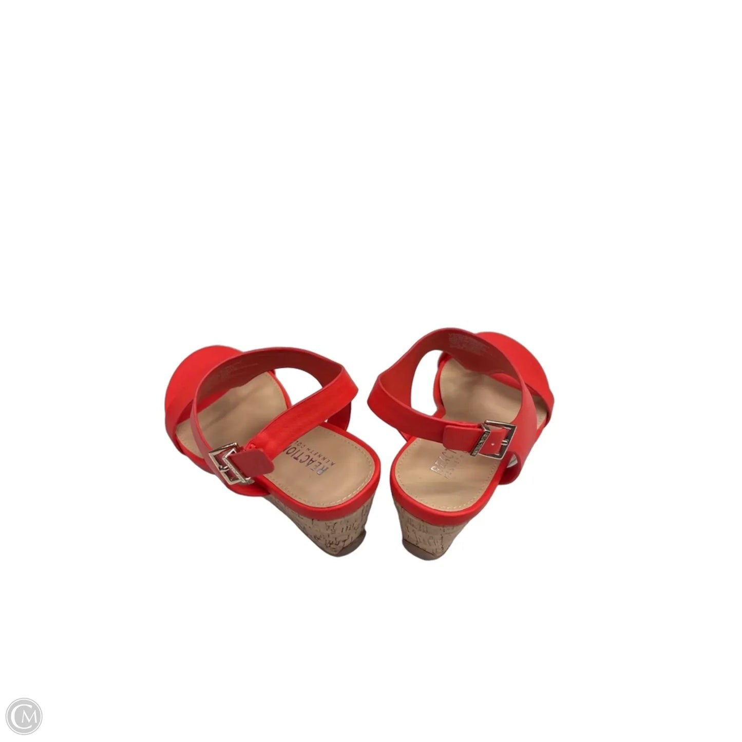 Sandals Heels Wedge By Kenneth Cole Reaction In Orange, Size: 7.5
